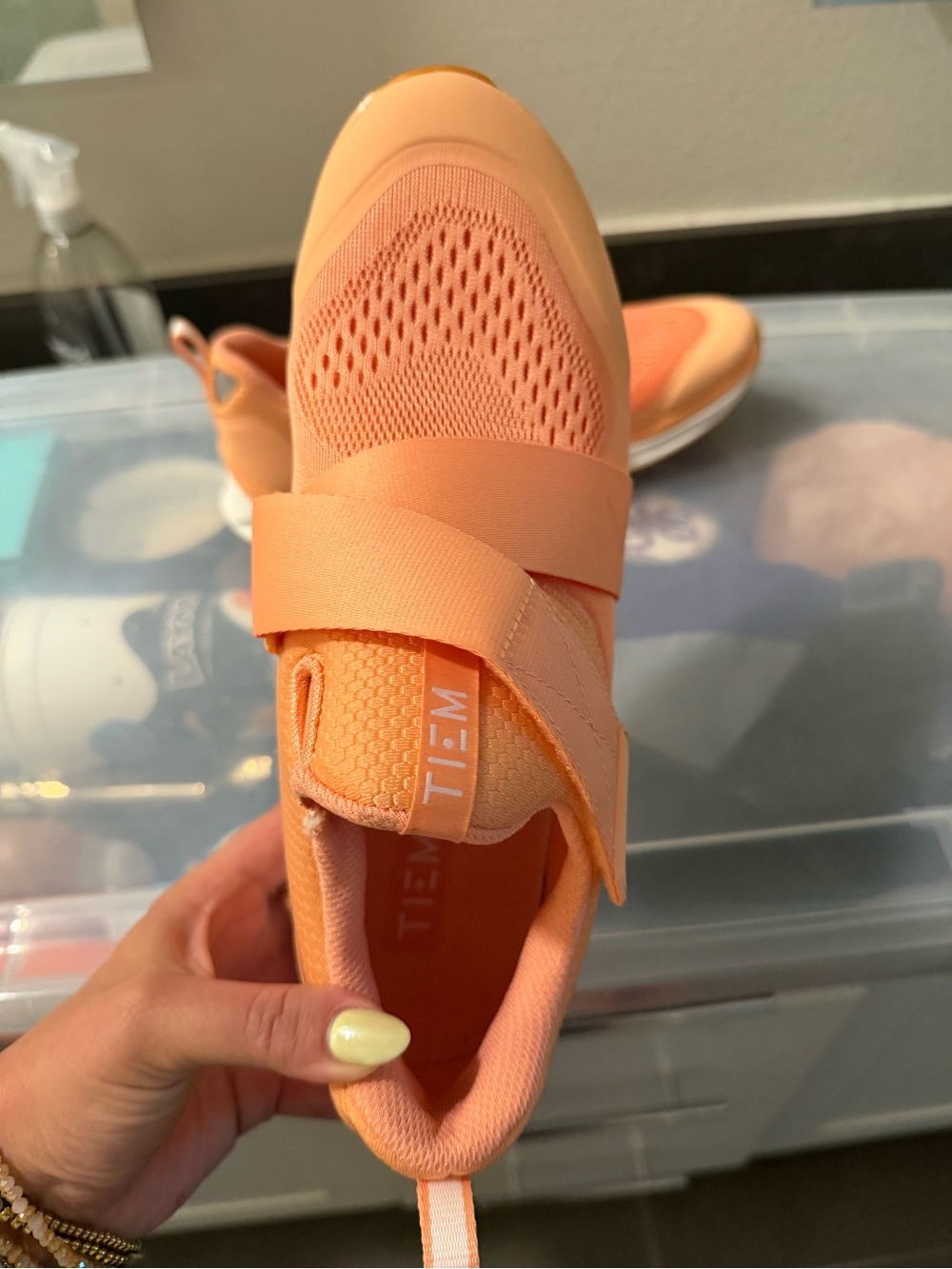 TIEM Peach Athletic Slip-On Sneaker for Women